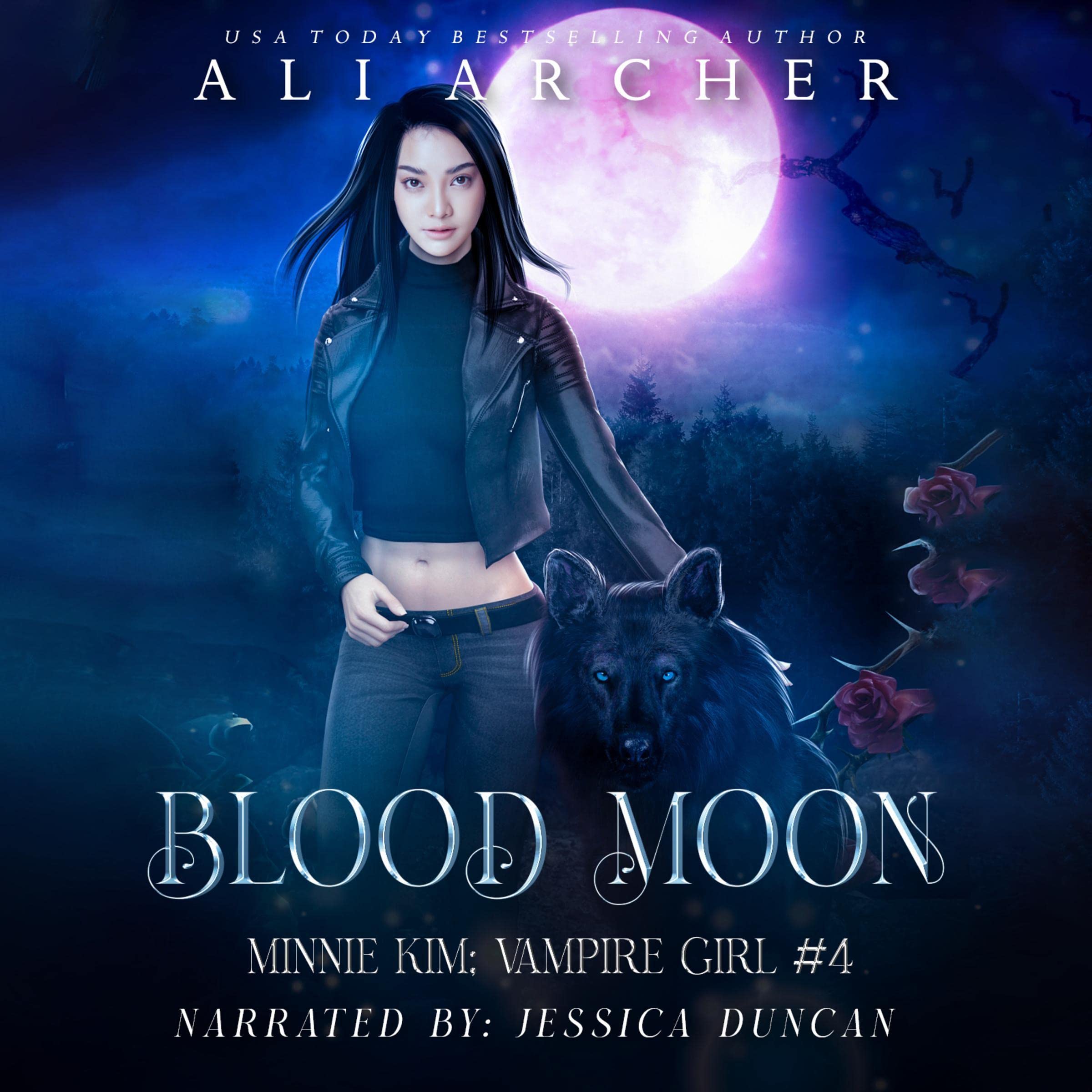 Cover art for Blood Moon: Minnie Kim: Vampire Girl, Book 4