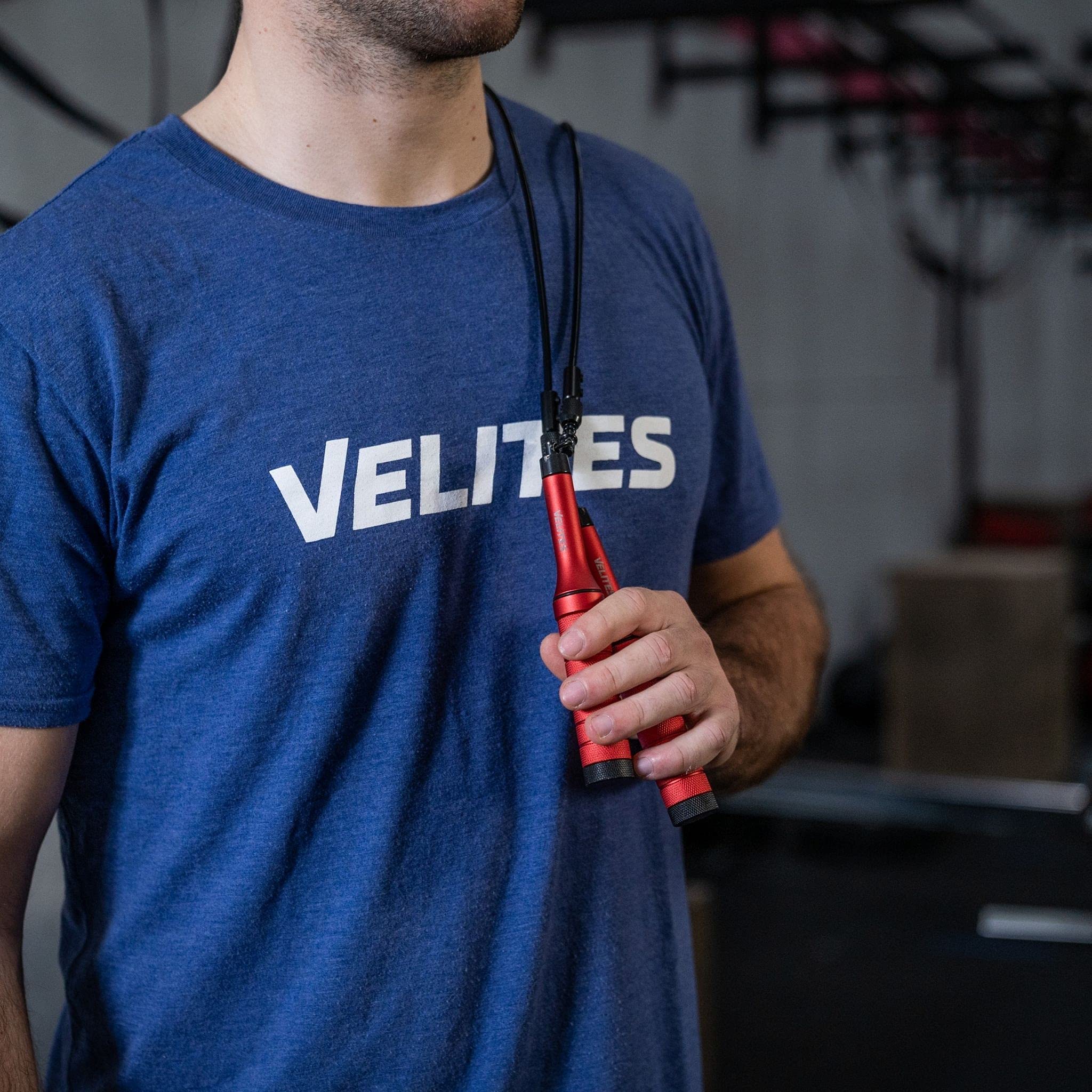 Velites Earth 2.0 gewichtetes Springseil für Crosstraining, Boxen und Fitness I Ideal zur Maximierung der Muskelanstrengung | Trainingsseil