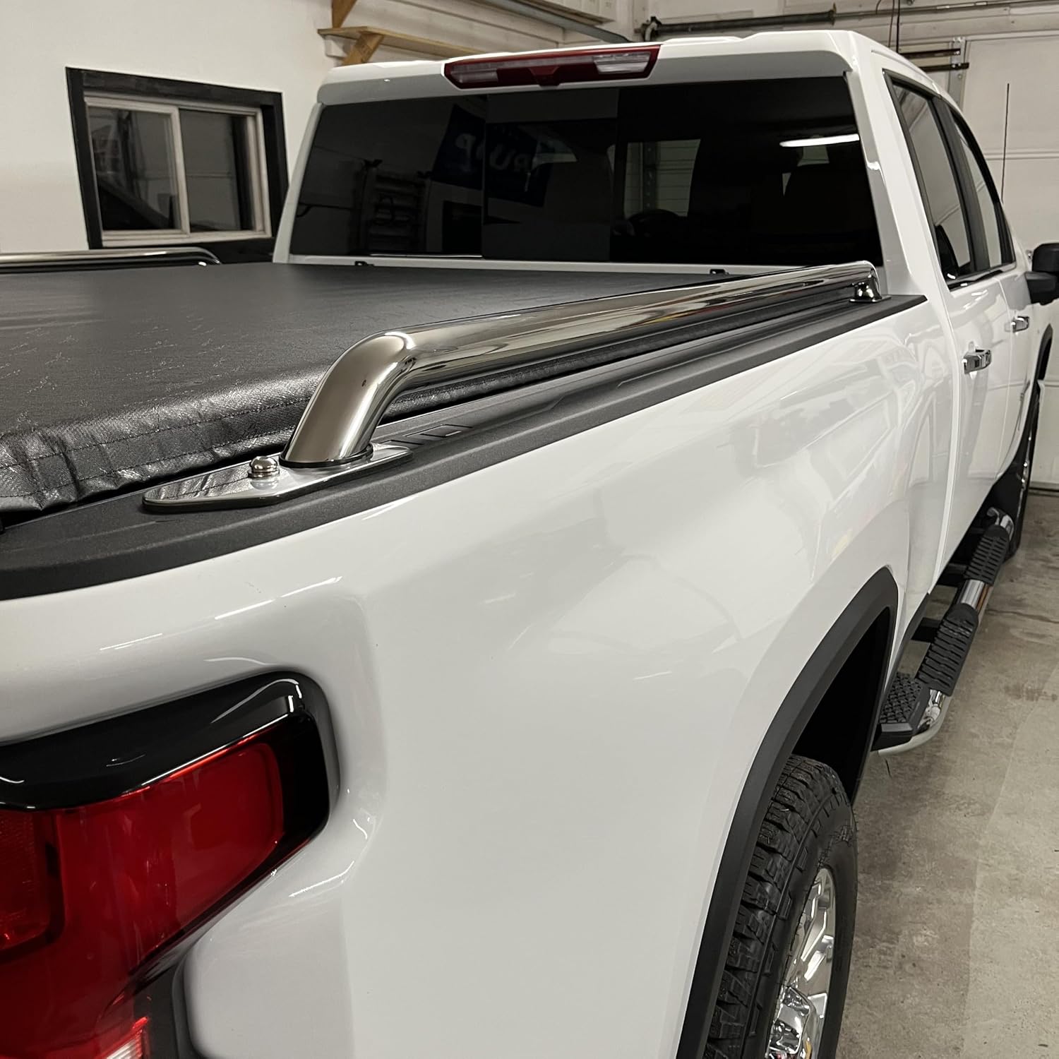 Stainless Steel Polished Bed Rails for 2020-2025 Chevy Silverado GMC Sierra 2500HD 3500HD 6.8ft Standard Bed