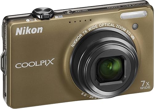 Miniatura 5 de Nikon Coolpix S6000 - Cámara digital de 14 MP con zoom óptico de reducción de vibración (VR) 7x y LCD de 2.7 pulgadas (bronce)