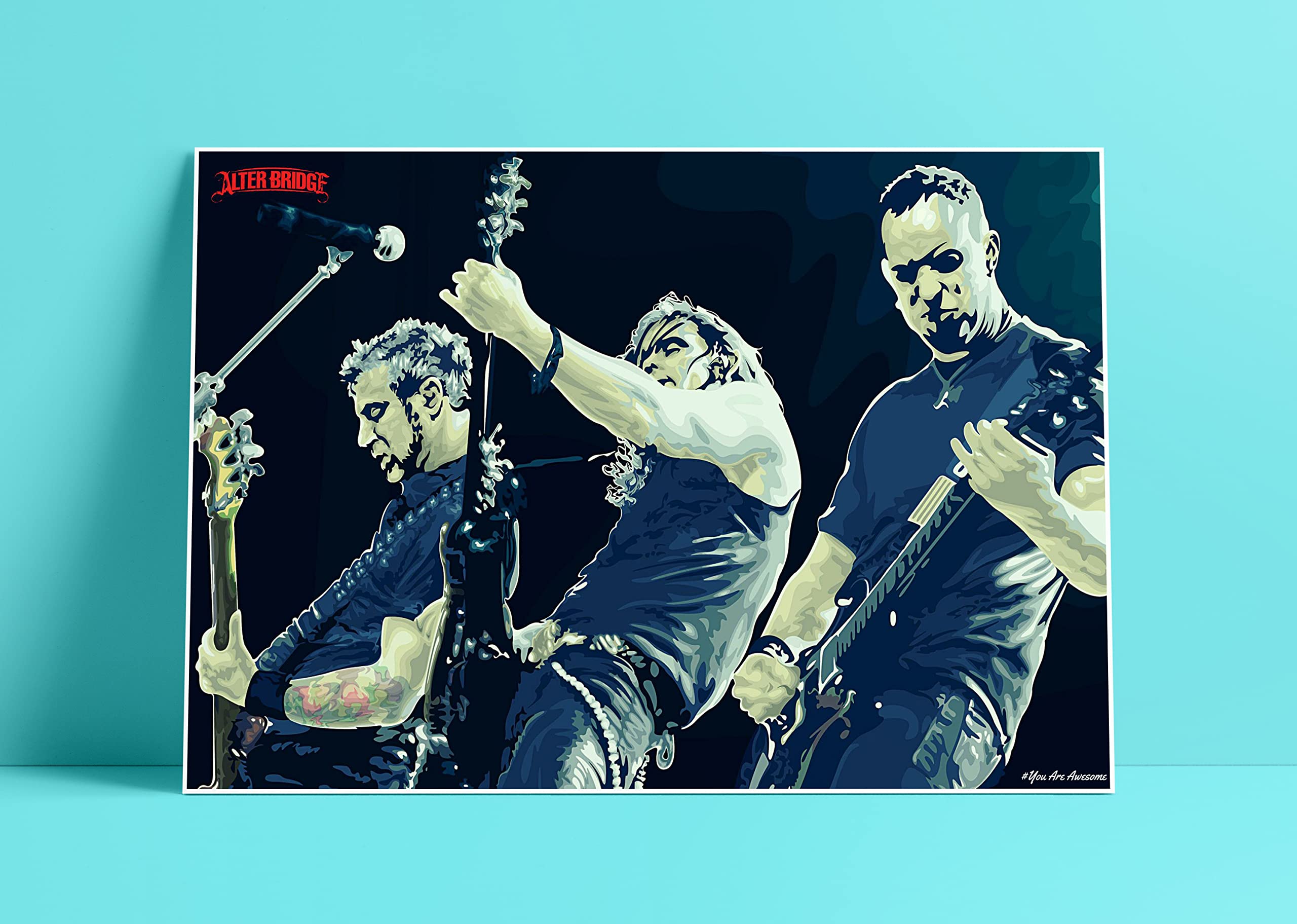 You are Awesome - Alter Bridge American Rock Band Art Effect Poster 05 (18inchx12inch)