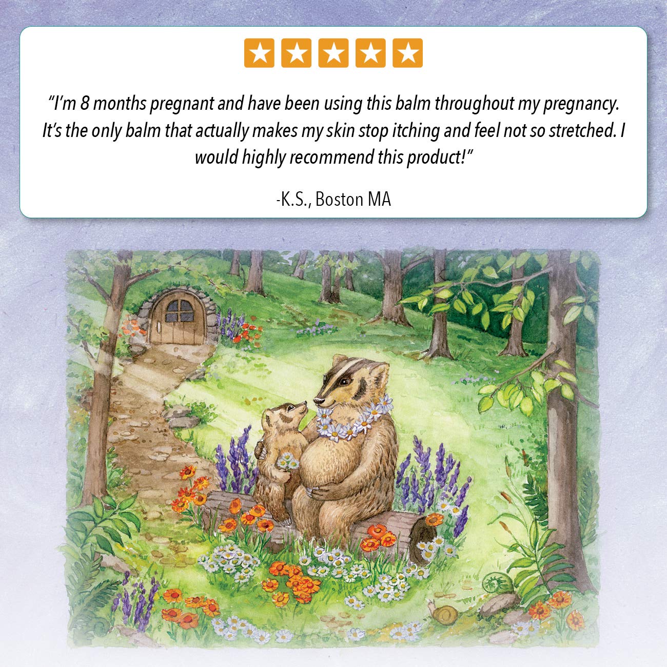 Badger Belly Butter, Cocoa Butter & Calendula, Certified Organic