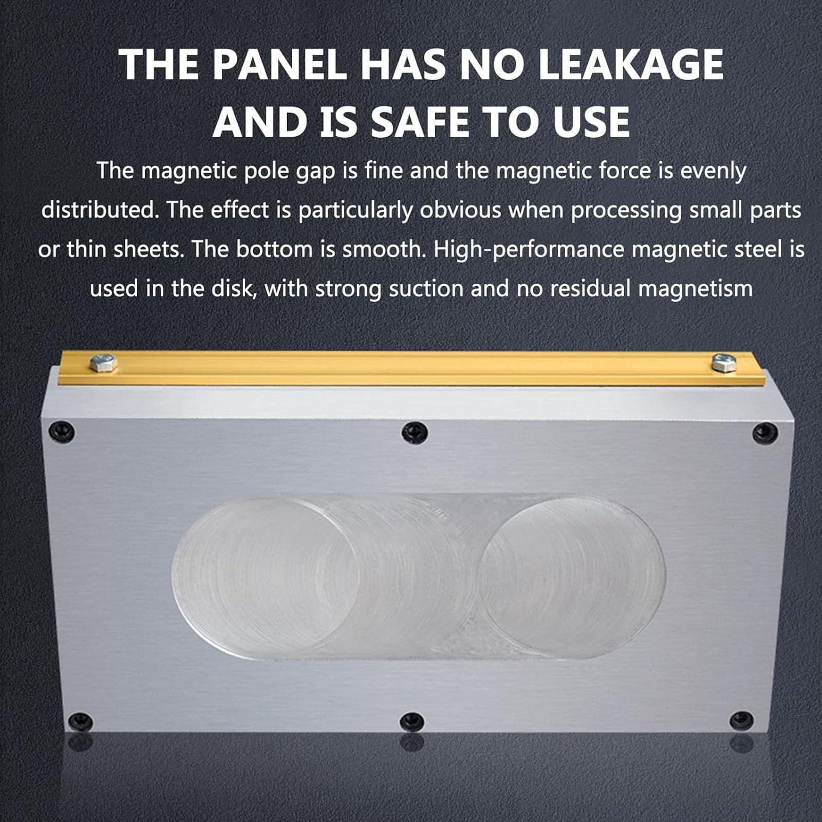 Mandril Magnético Permanente, Mandril De Sujeción Magnética De 100 * 175 Mm, con Llave, Poste Magnético De 0,5 + 1,5, Fuerza De Succión ≥ 150N / Cm², para Piezas De Trabajo Magnéticas