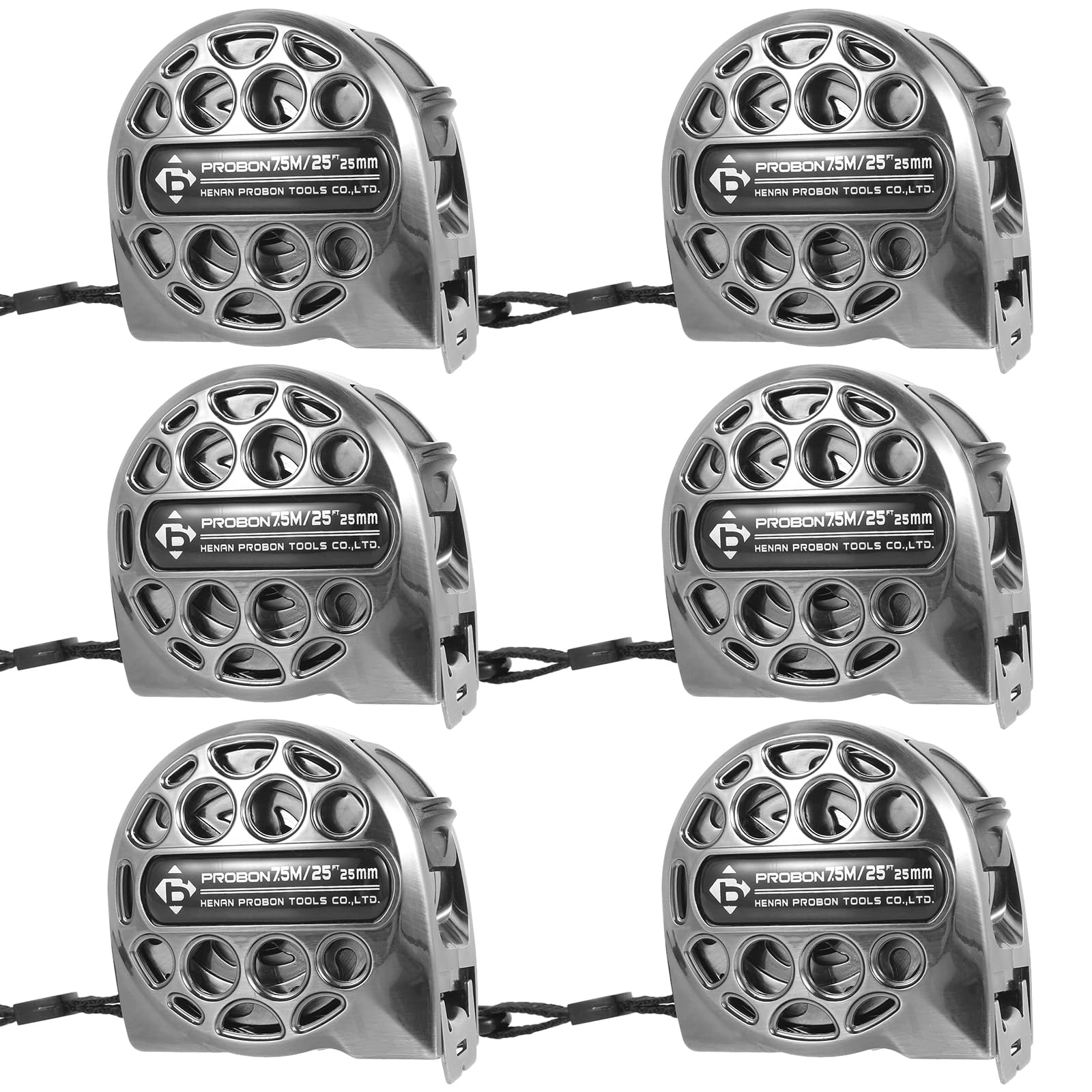 25FT Stainless Steel Measuring Tape with Double-Sided Scale Retractable Tape Measure Waterproof Portable Measure Ruler for Household Agricultural