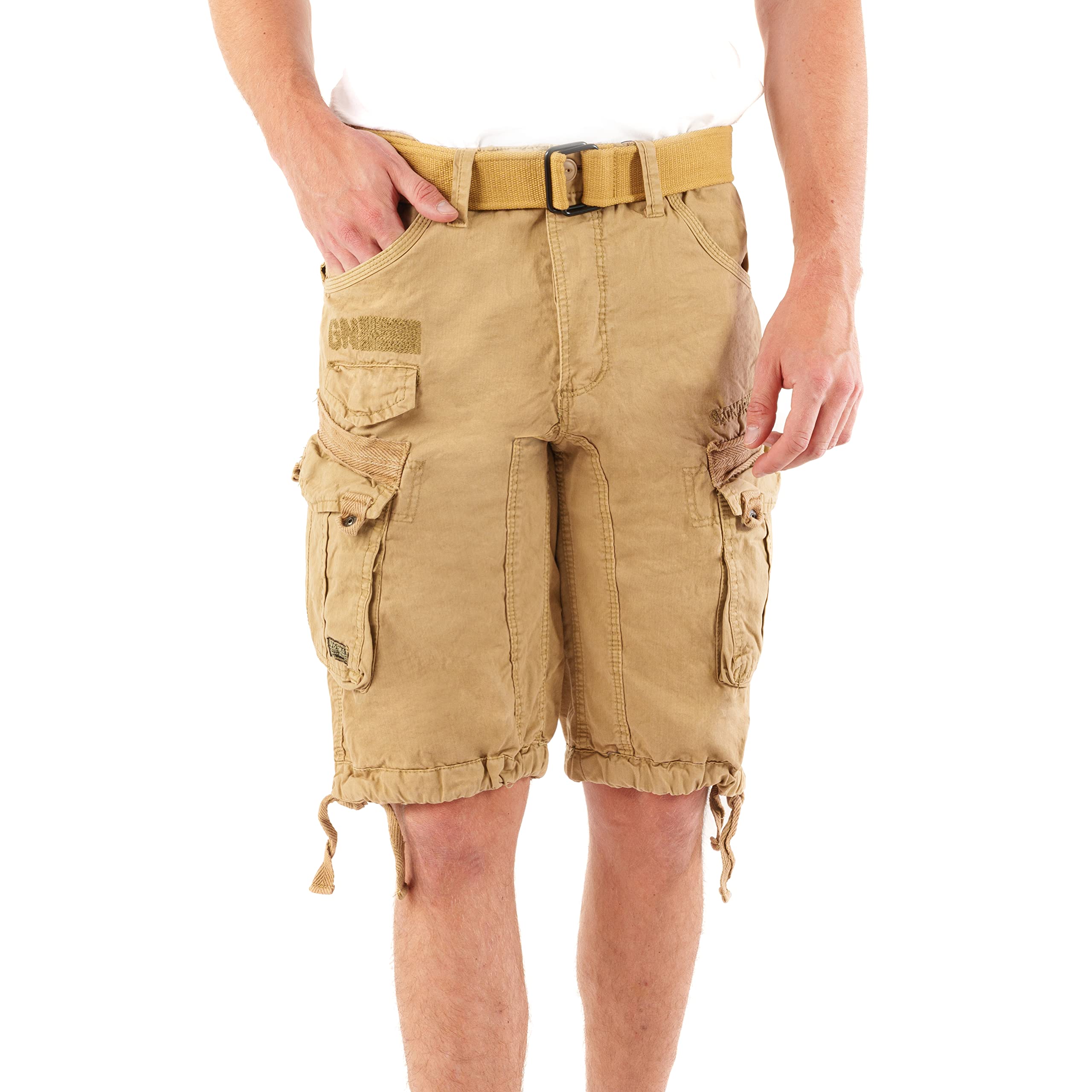 Geographical Norway Men's Cargo Short People - Beige, XXL