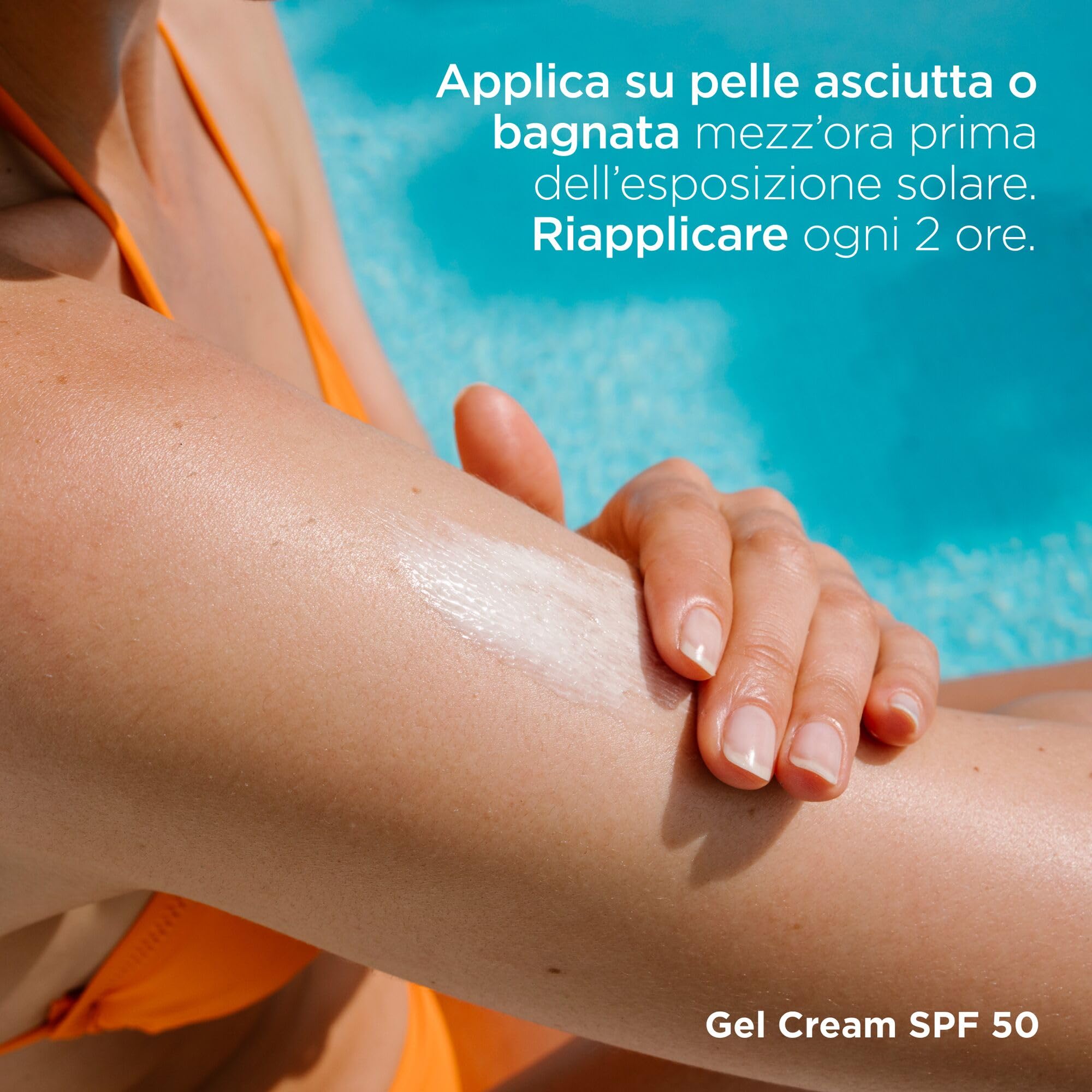 ISDIN Fotoprotector Wet Skin Gel Cream SPF 50 | Crema-Gel Corpo Rinfrescante e Idratante | Assorbimento Rapido
