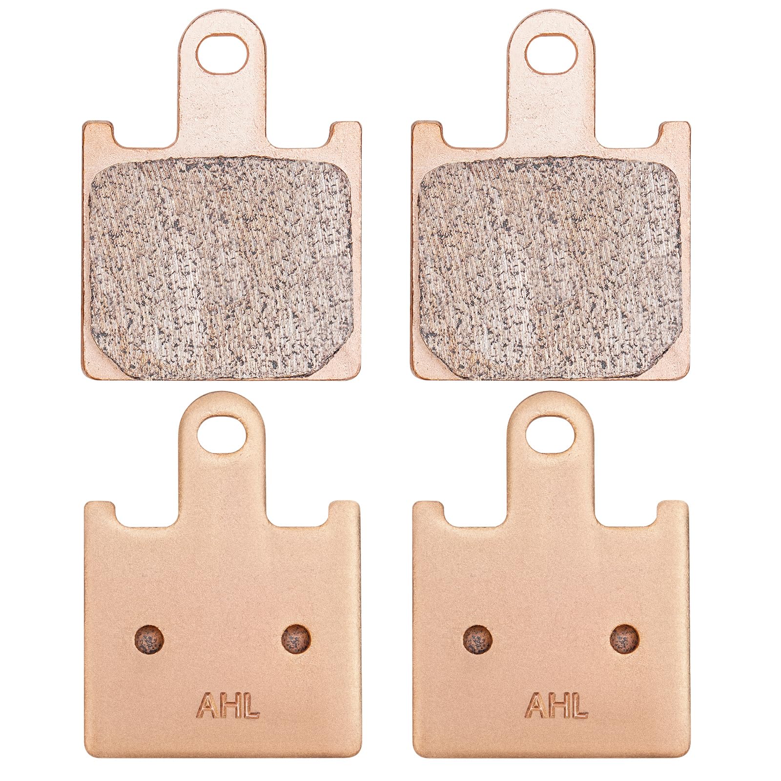 AHL-Kit Motocicleta Pastillas de freno para Kawasaki Z1000 ABS (ZR1000 C7F/C8F/C9F) 2007-2009 (Cobre sinterizado)