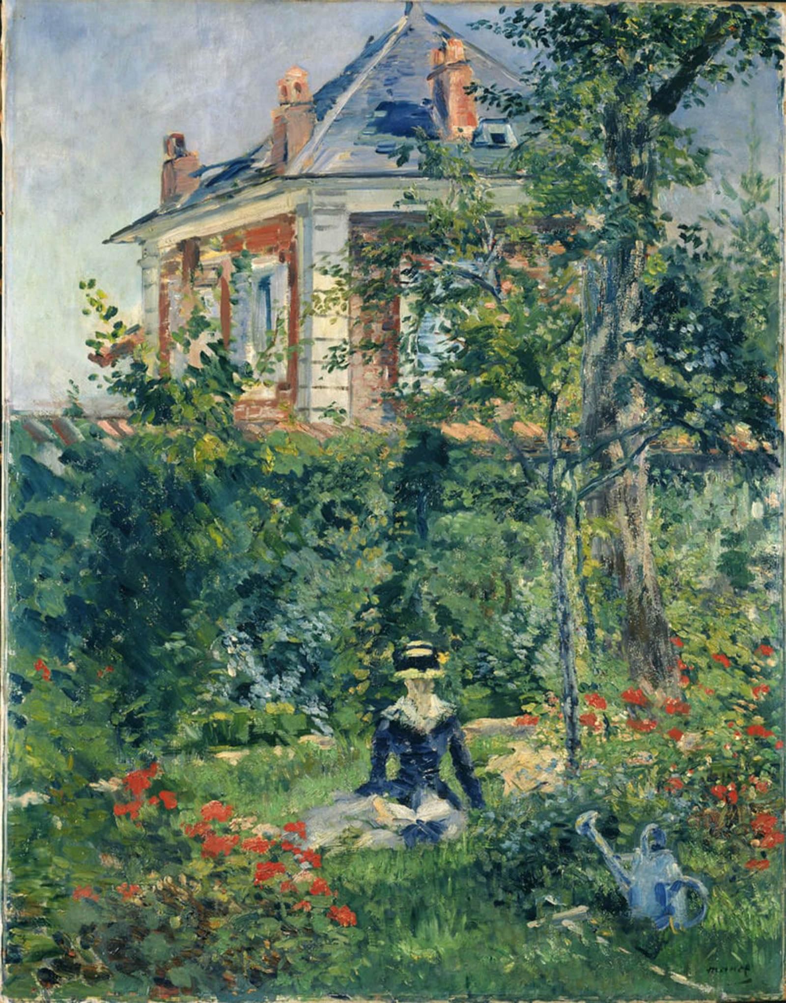 POSTERIIk Famous Animal Posters Vintage Picture a Garden Nook At Bellevue by Edouard Manet Modern Wall Decor for Home Decor 60x90cm