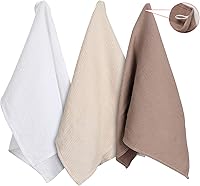 Vista 3 de Jennice House Juego de trapos de cocina, toallas de cocina de algodón con tejido de gofre, toallas de mano ultra suaves y absorbentes