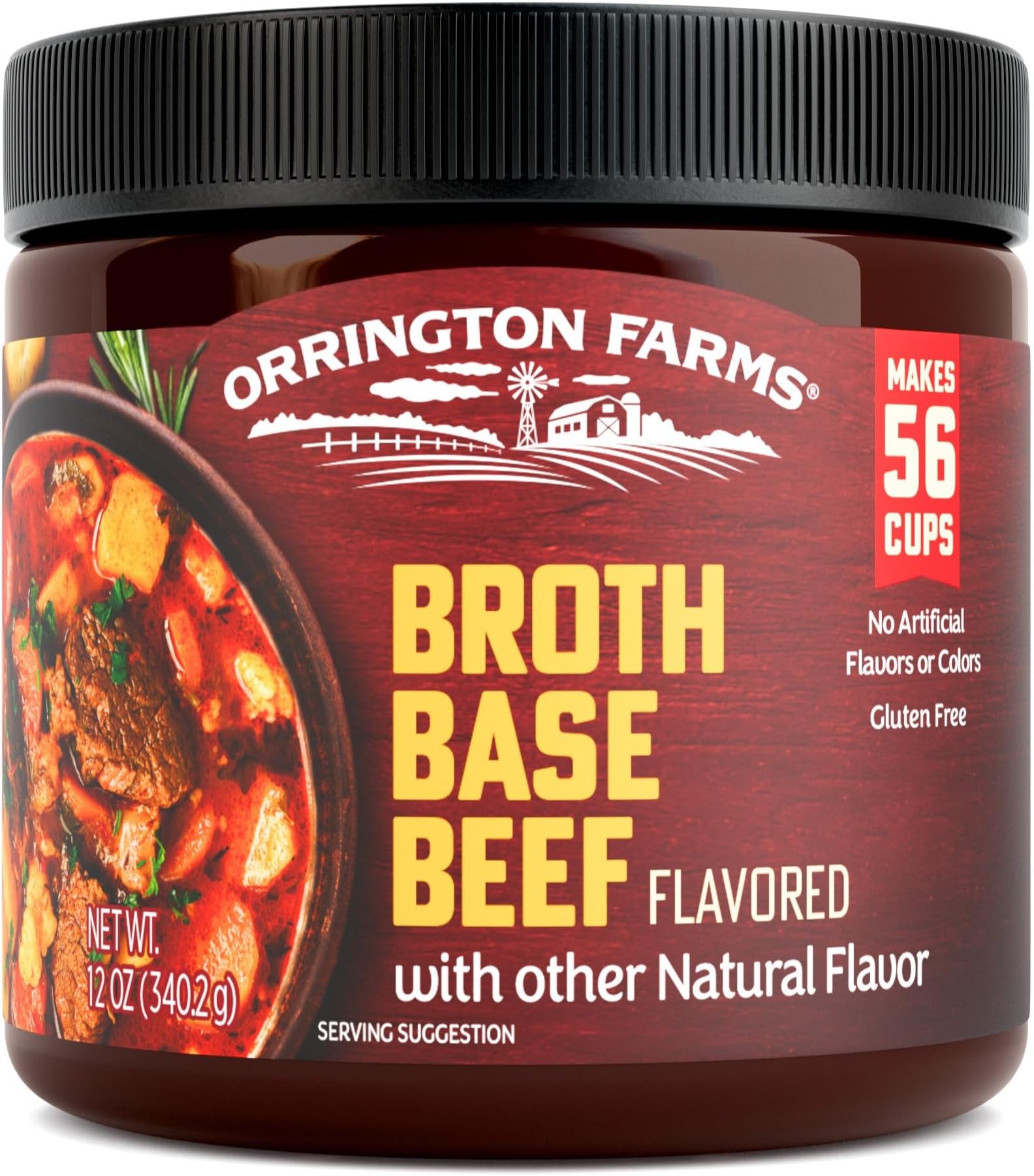 Orrington Farms Beef Flavored Broth Base & Seasoning, 12 Ounce