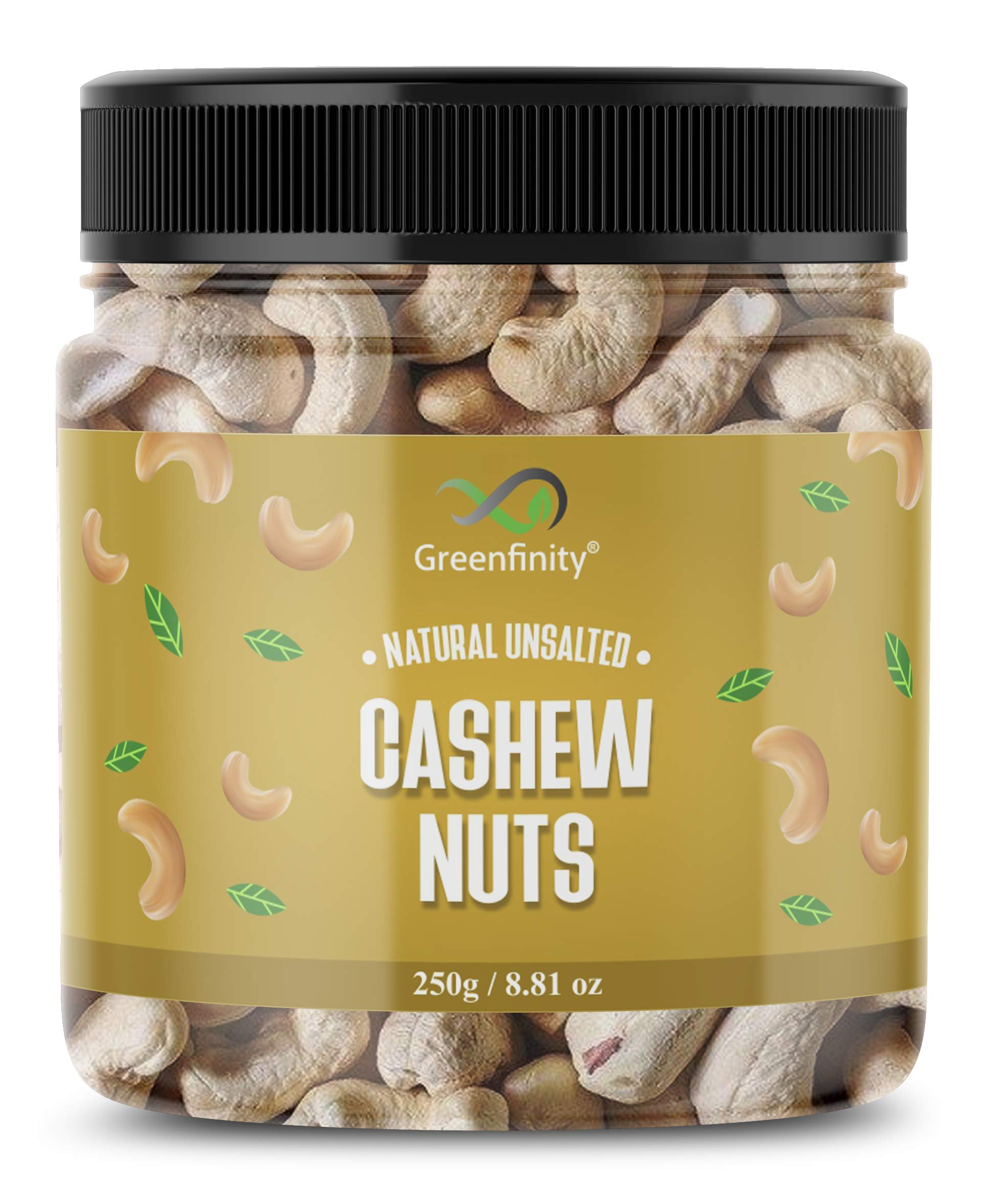 GreenFinity Fresh Premium Whole Plain Cashew Nuts | Kaju/Cashew Dry Fruit Plastic Jar Container 250g (B09FDZKTJD) Amazon Price History, Amazon Price Tracker
