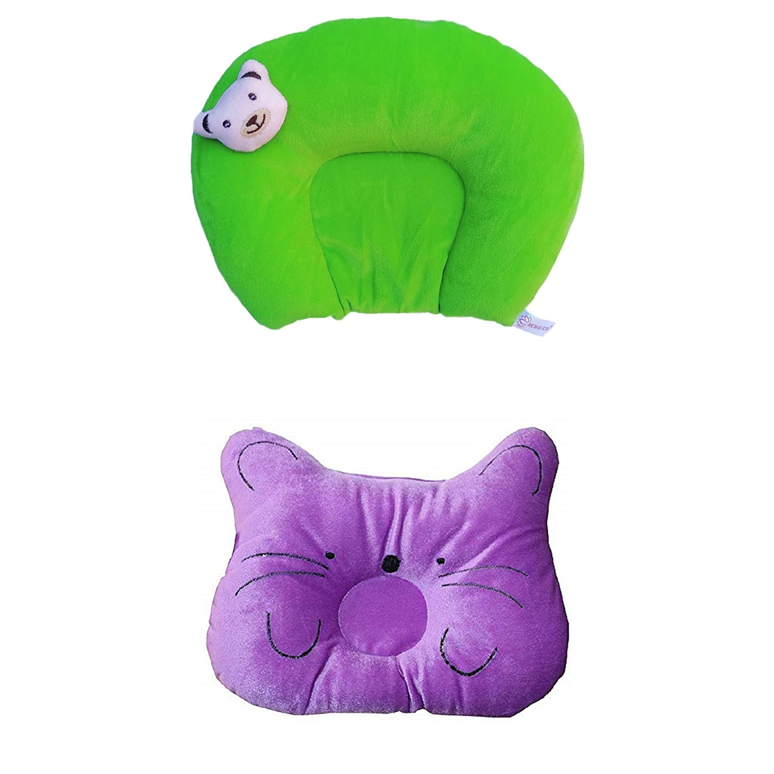 Device of Owl with BABY DESIRE Baby Neck Support and Head Shaping Cat Design & Mustered Seeds/Rai G&R Combo Pillow (Pack-2) (Green & Purple) (B08XQVJZJ5) Amazon Price History, Amazon Price Tracker