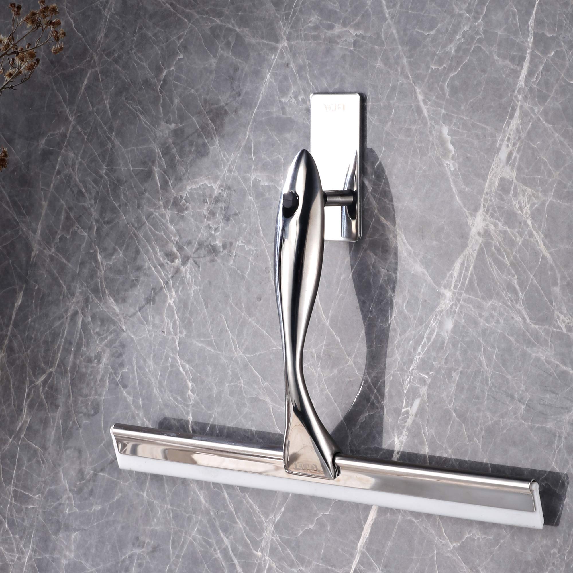 All-Purpose Shower Squeegee for Showers,Bathroom, Window and Car Glass,Heavy Duty Stainless Steel,10',10 Inches