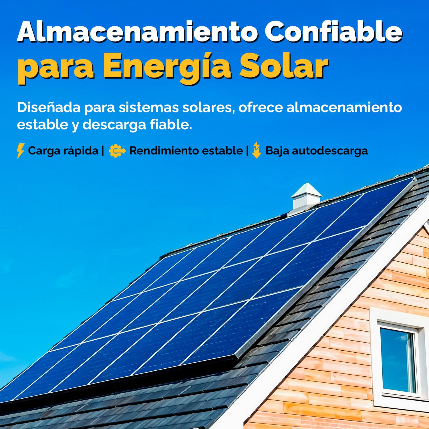 Batería de alimentación Gel Electronicx 12V 80Ah – Batería 12 voltios 80 Ah – batería Solar para Autocaravana, Furgoneta y Barco – acumulador de Gel para fotovoltaica, Camping, Marina