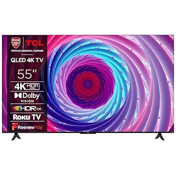 TCL 55RC650K 55-inch QLED Pro Television 4K Ultra HD Roku TV