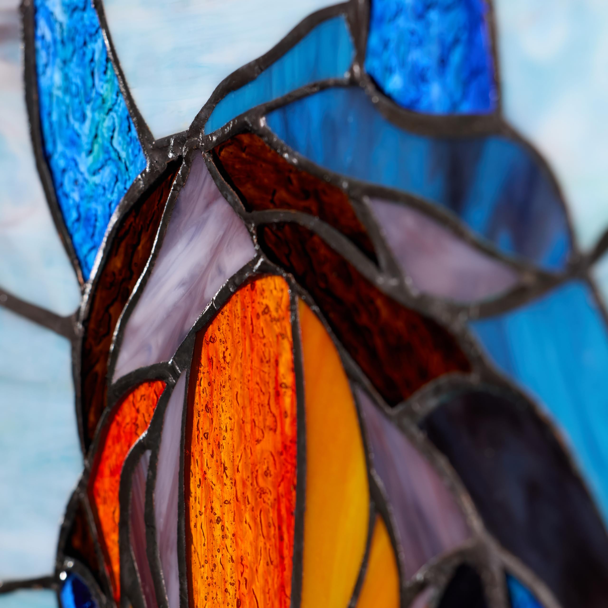 December Stained Glass Birthstone Angel