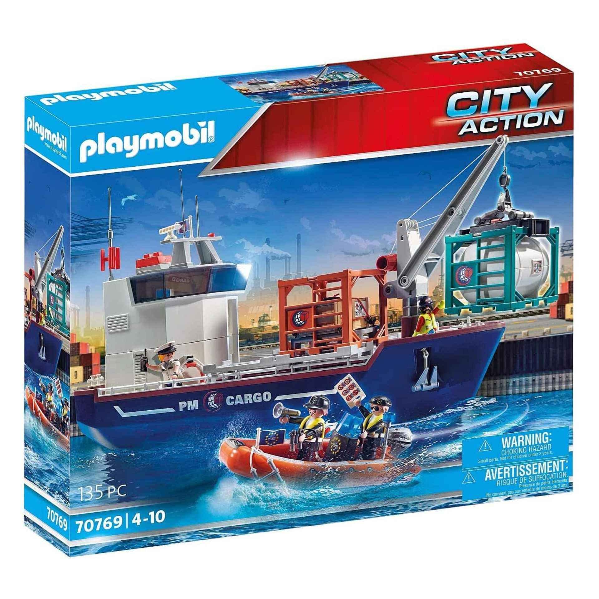 Playmobil Titan 　貨物船セット長さ約61㌢　ドイツ Playmobil - Large Pirate Ship (2024) - The Smiley Barn