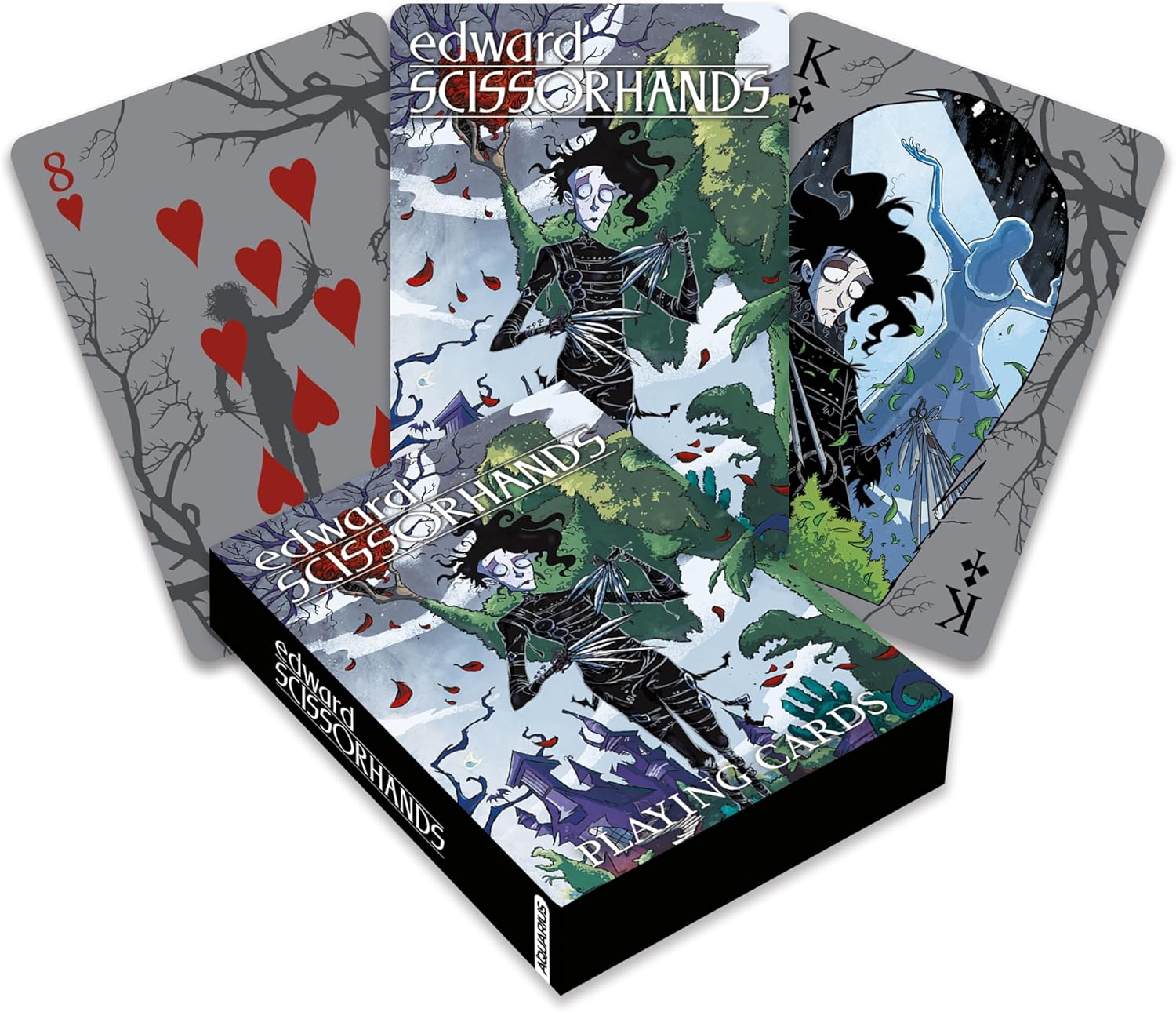 Aquarius Edward Scissorhands Themed Playing Card Deck for Your Favorite Card Games - Officially Licensed Merchandise & Collectibles