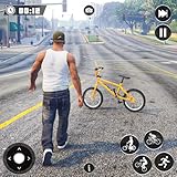 シティタウン自転車レースオープンワールドギャングゲーム
