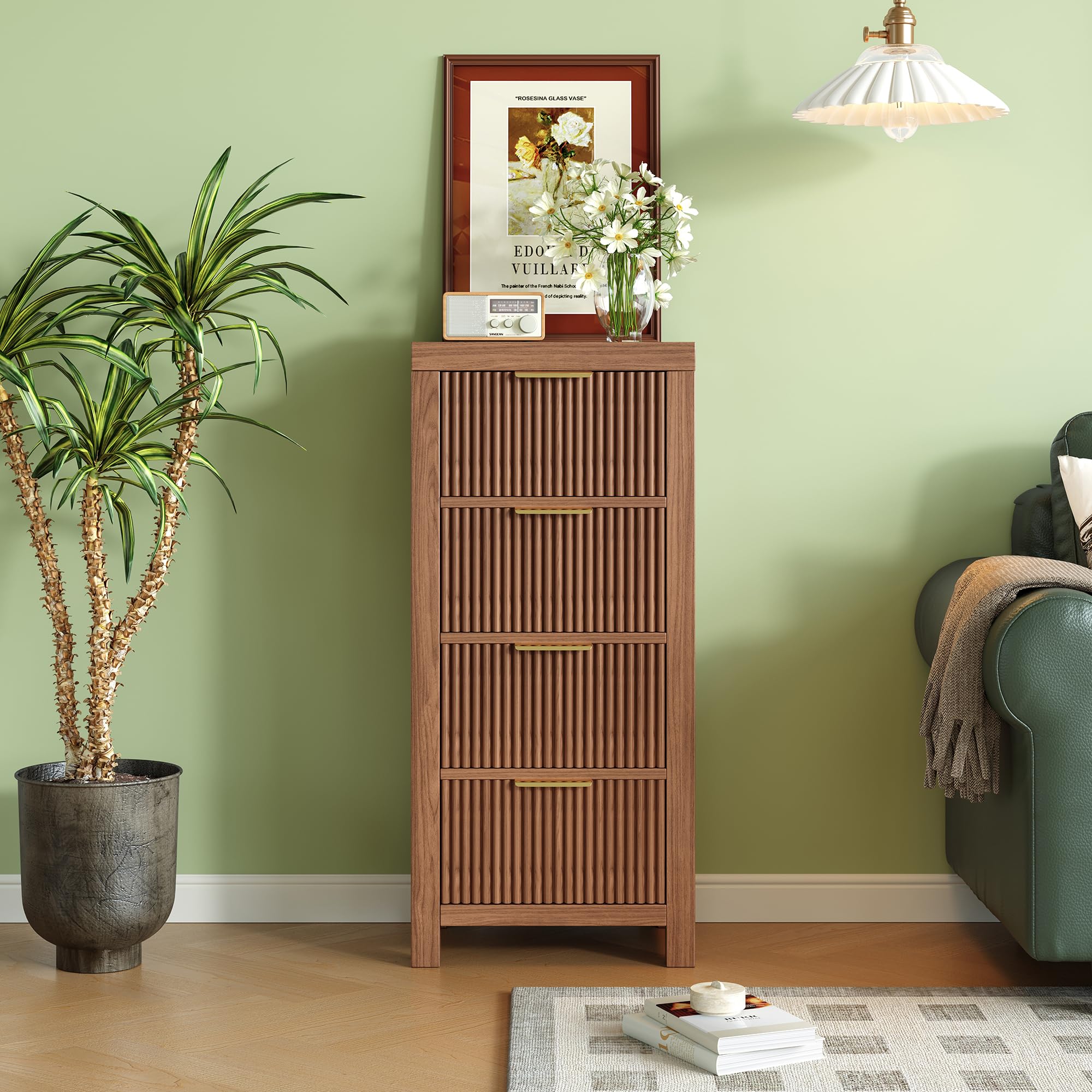 LSKTGA Mid-Century Tall Dresser
