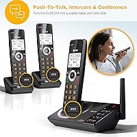 Vista 9 de AT&T 3-Handset Expandable DECT 6.0 Cordless Home Phone with Large Display, Big Buttons, Answering Machine, Smart Call Blocker, Long Range, Caller