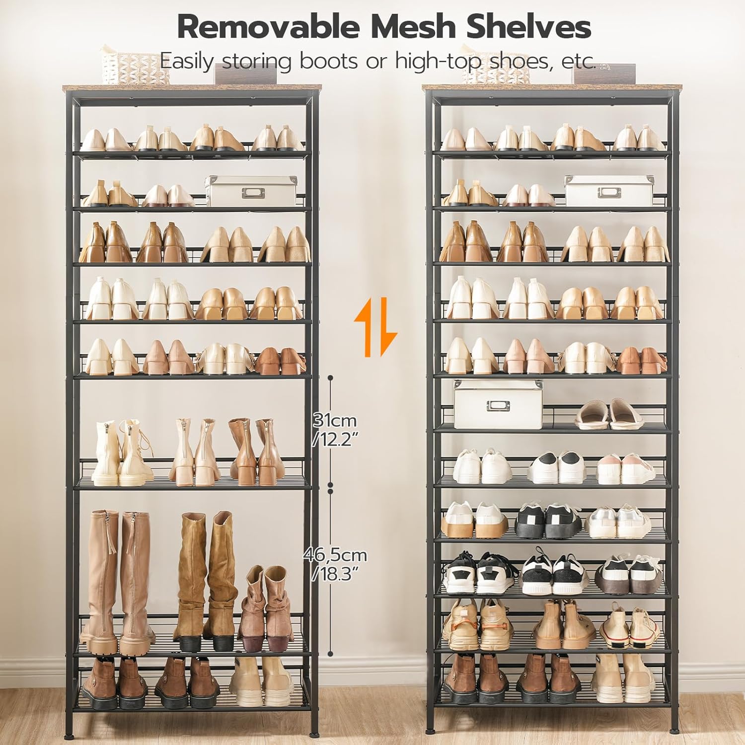 HOOBRO 12-Tier Shoe Rack, Large Capacity Shoe Zambia Ubuy
