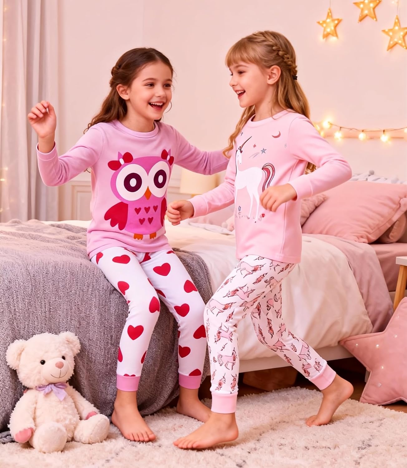 Boys Pajamas 4-Piece Pyjama Set for Kids Boys Clothes 3-12 Years PJs - Image 3