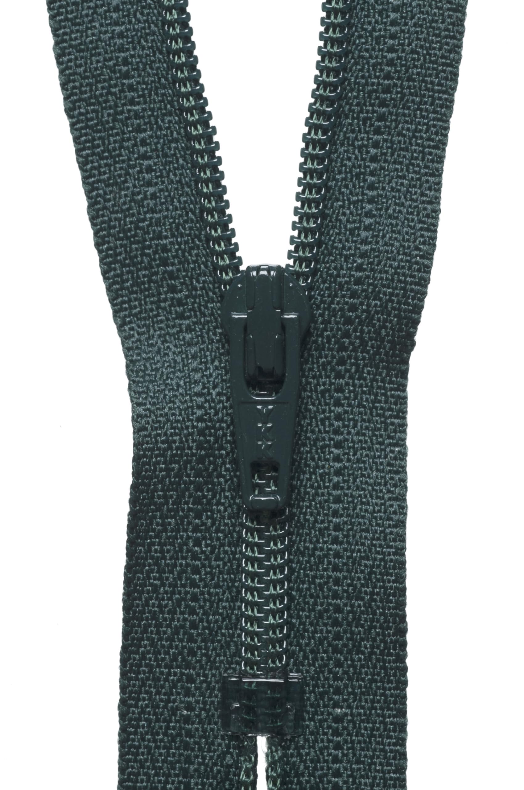 YKK Coil Zip, No. 890 Forest Green, 18 cm Length