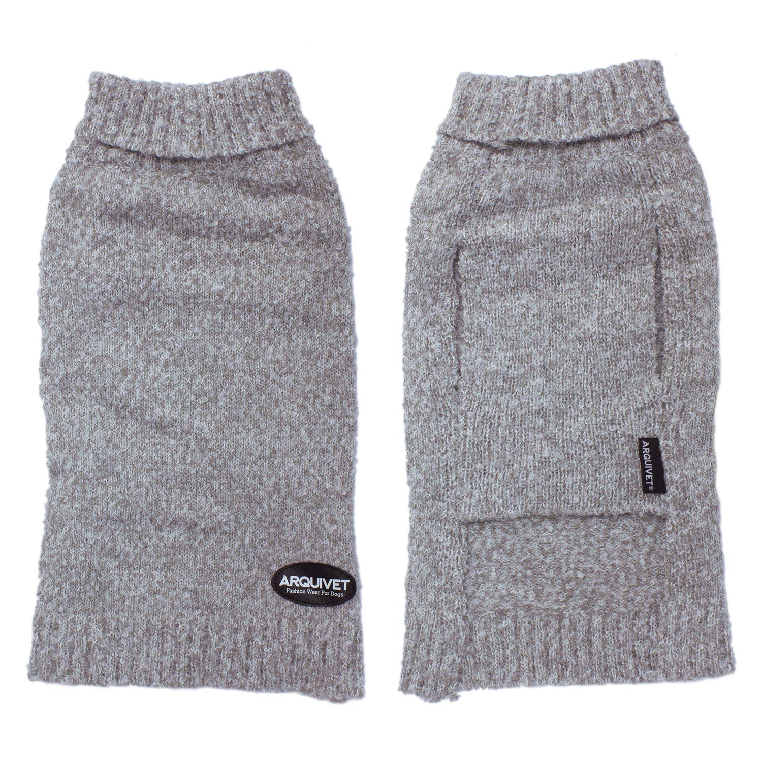 Grey Marled Knitted Jumper, XL / 40 cm, Dog Clothes, Helps Protect From The Cold, Pet Accessories, Coats, Sweatshirts - Image 2