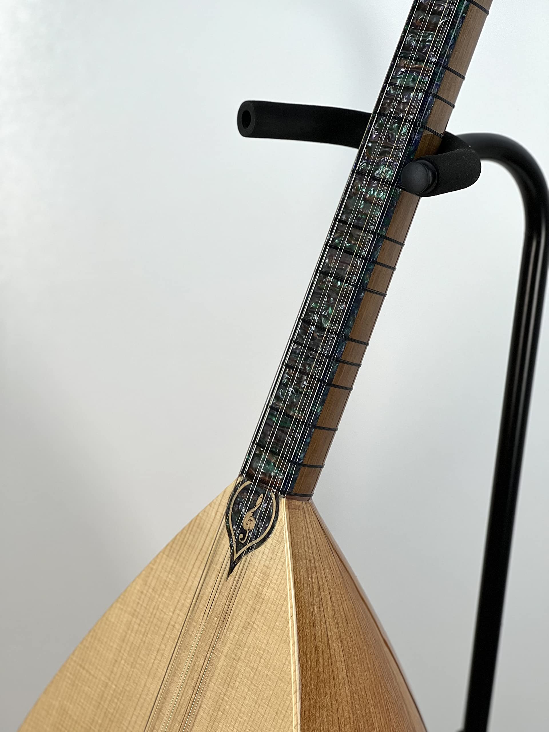 Generisch Saz Baglama Professionnel 40 Cordes Épicéa Acier Taille Complète