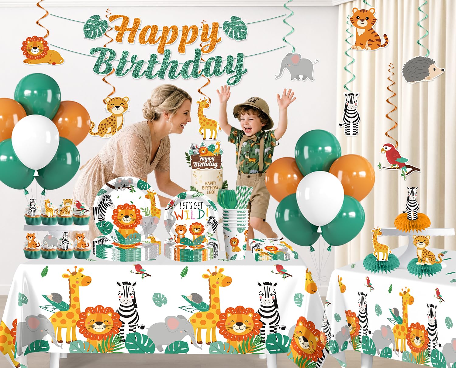 Xynic decorazioni di compleanno safari