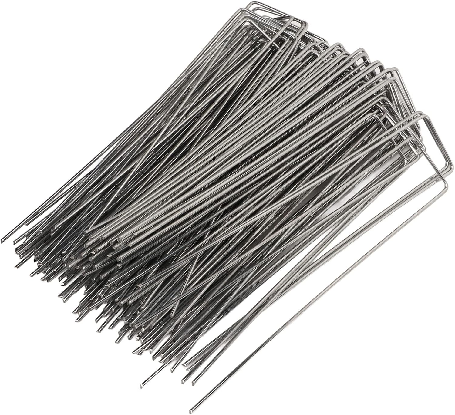 Landscape Pins, U Shaped Galvanized Steel Easy to Install