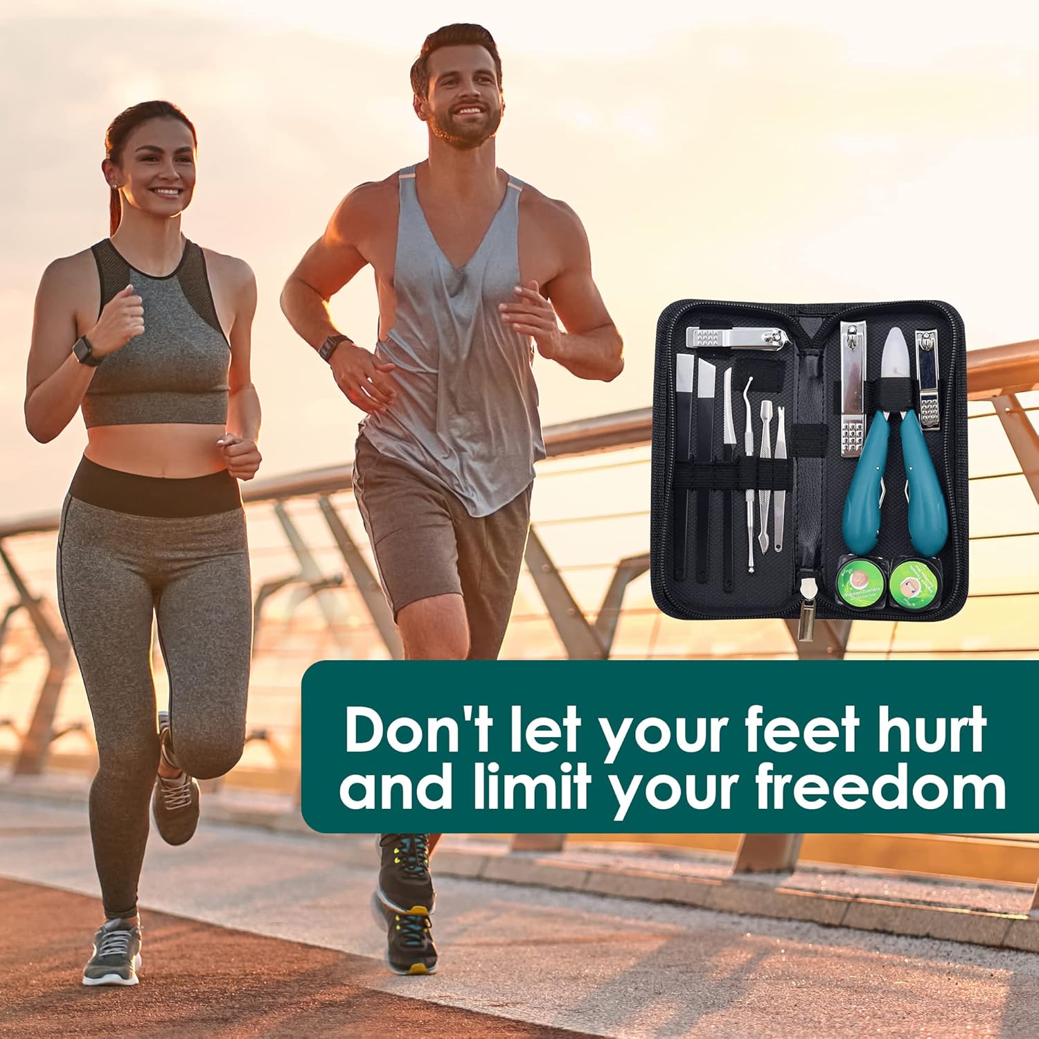 Toenail Treatment,Toenail Clippers Set for Thick & Ingrown Toenails Professional Pedicure Tool,Ingrown Toenail Corrector,Toenail Correction Patch,Corrector Strips,Retainers