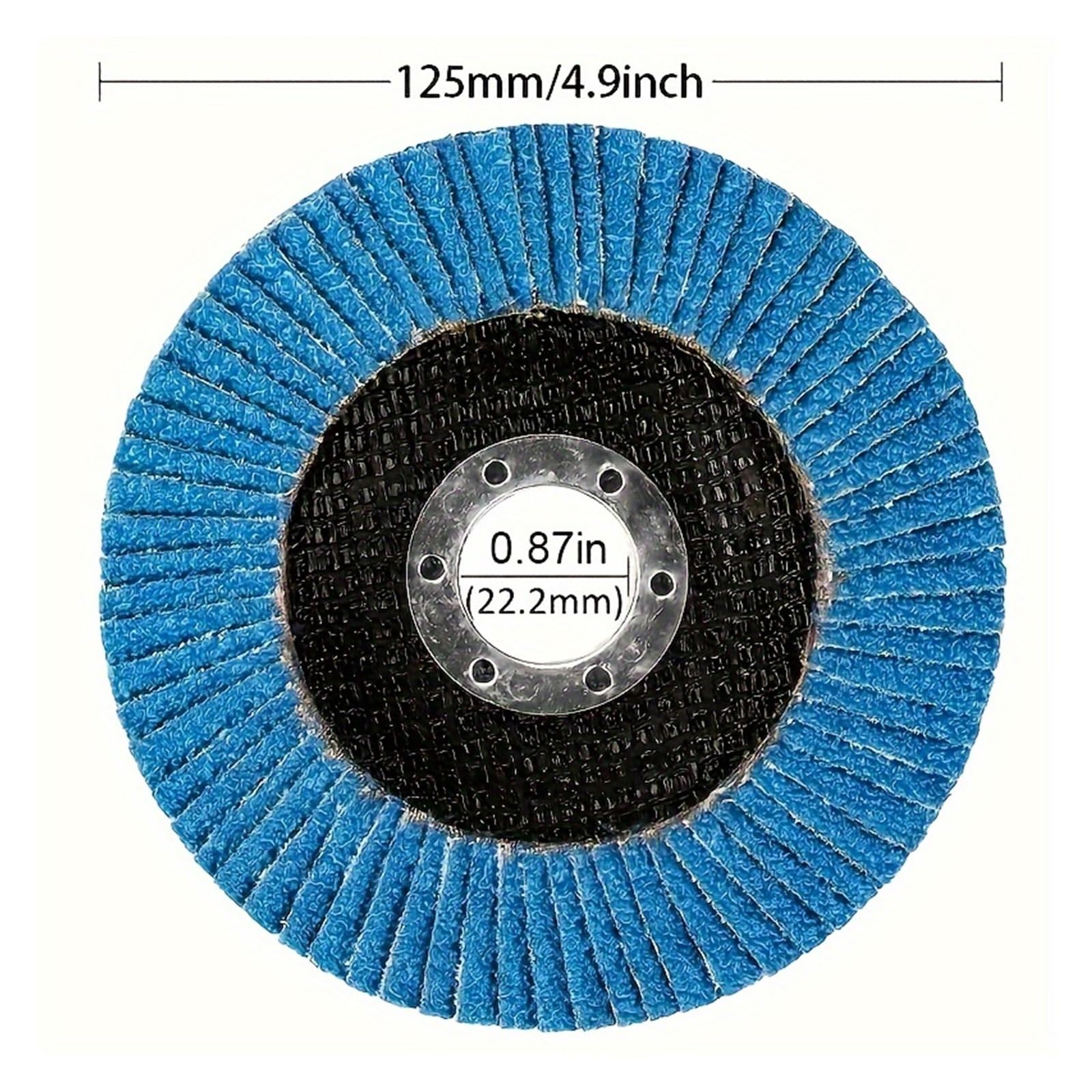 1/4 szt. 125 mm metalowe tarcze szlifierskie do szlifierki kątowej 40/60/80/120 ziarnistości (4 szt.)