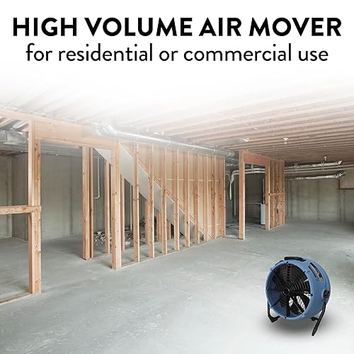 Miniatura 8 de Dri-Eaz Stealth AV3000 Ventilador comercial de bajo ruido de alta velocidad de 24"