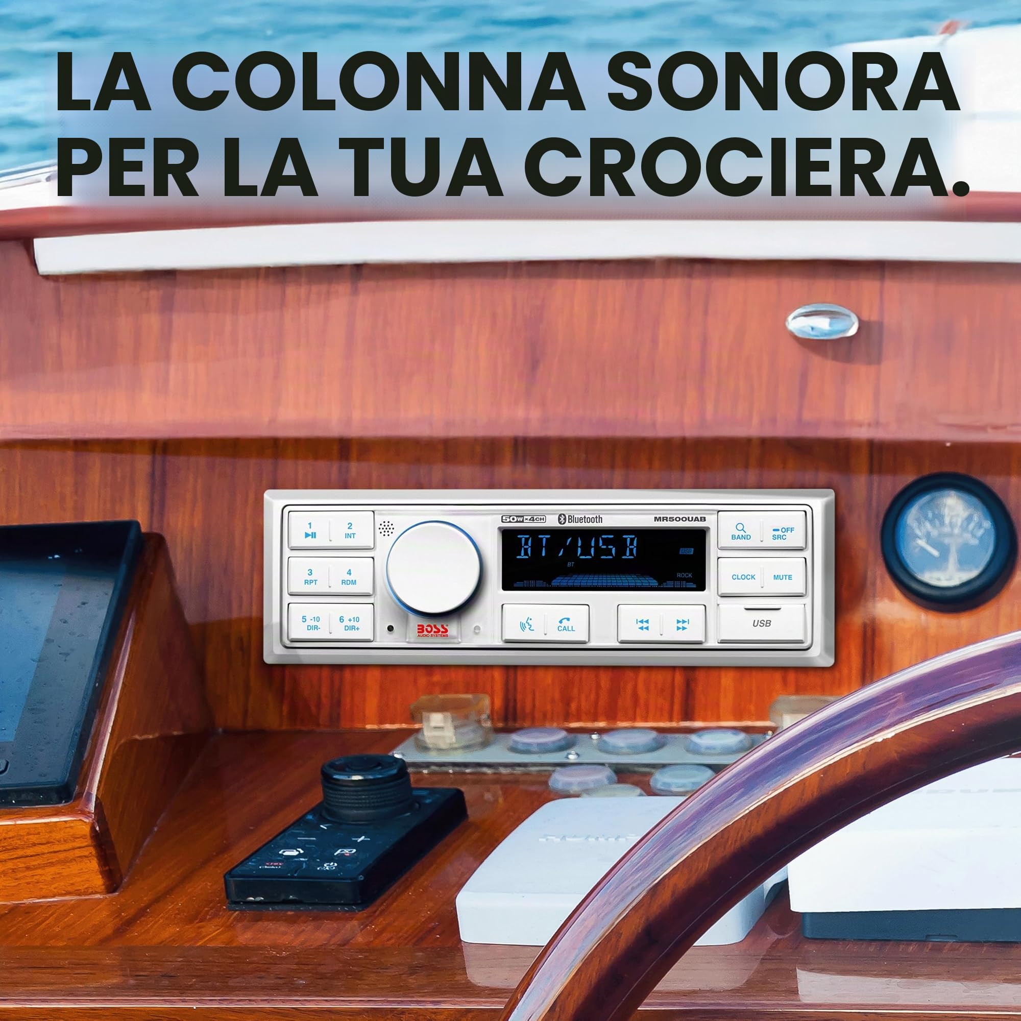 Boss Marine Mr500uab USB/SD / B Spoke 212 x 80 x 170 mm