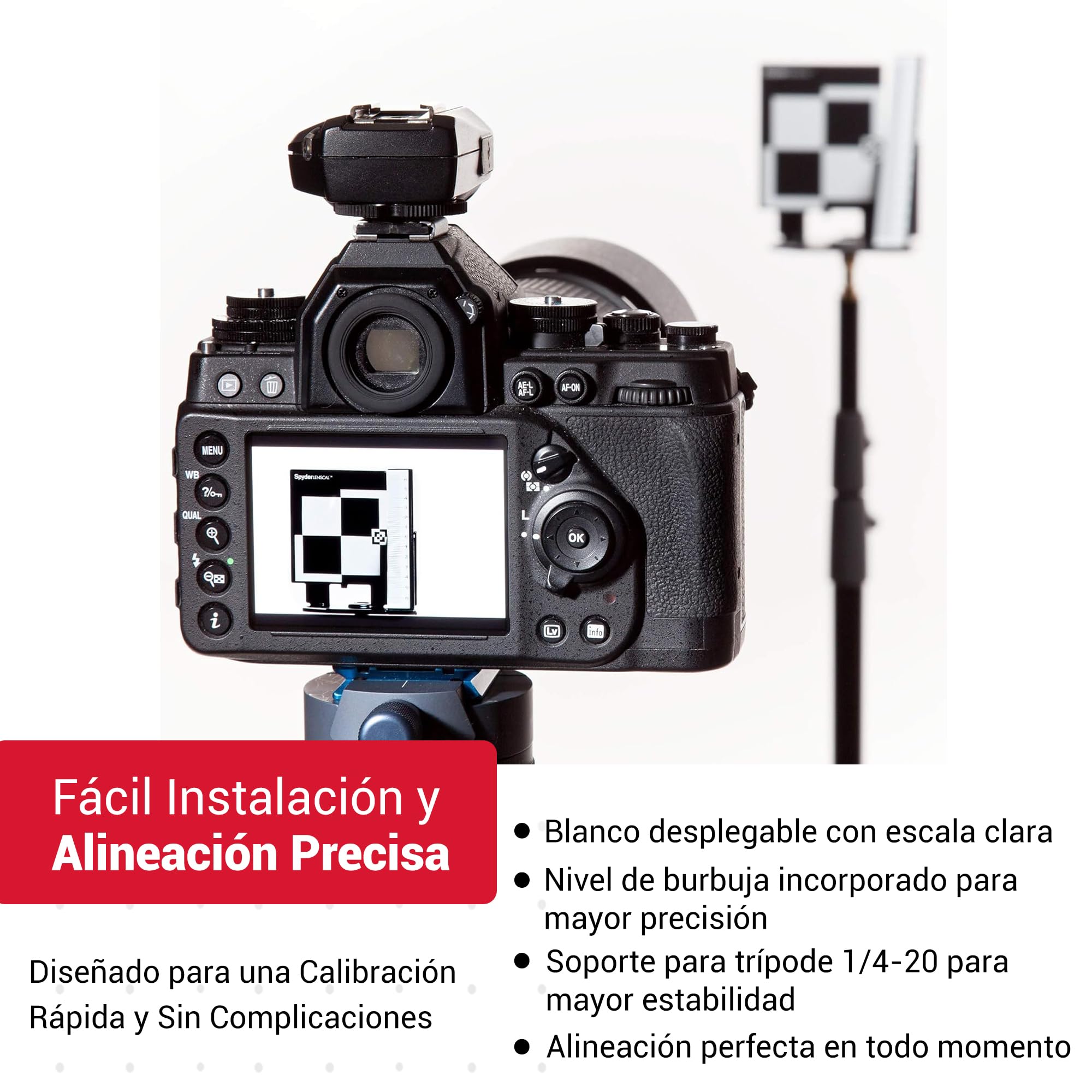 Datacolor Spyder LensCal – Herramienta de Calibración de Lentes para Ajuste y Mejora de Precisión del Autofocus