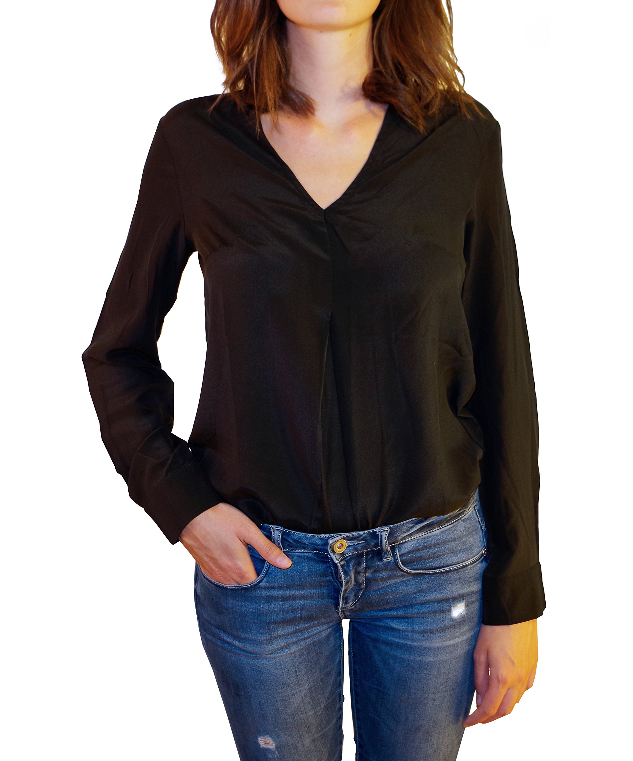 Posh Gear Donna Blusa Piuseta 100% Seta