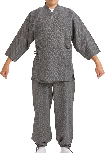 Edoten Mens Japan Kimono quilted clothes Sashiko Samue