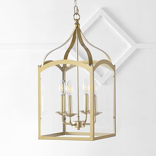 Miniatura 10 de JONATHAN Y JYL7403C Ruth - Farol tradicional clásico de metalcristal LED colgante moderno industrial de granja, comedor, sala de estar, cocina,