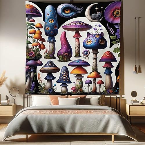 Miniatura 392 de Ambesonne Tapiz gótico, patio con hiedra encantada en la puerta antigua al bosque, colgante de pared ancho para dormitorio, sala de estar, 2-Verde