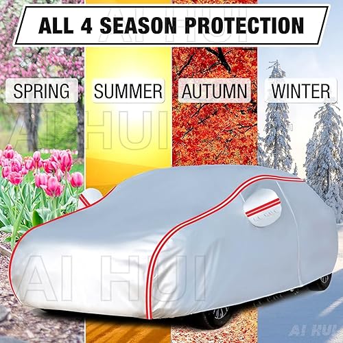 Miniatura 6 de AI HUI Funda impermeable para automóvil compatible con Ford-Maverick Lariat, cubierta impermeable para todo tipo de clima para automóviles,