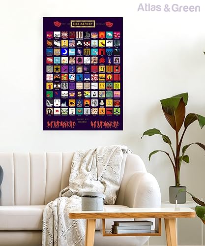 Miniatura 69 de Póster de 100 cosas que hacer con la familia para rascar, pósteres artísticos de pared, decoración de pared de cocina, arte para rascar, póster