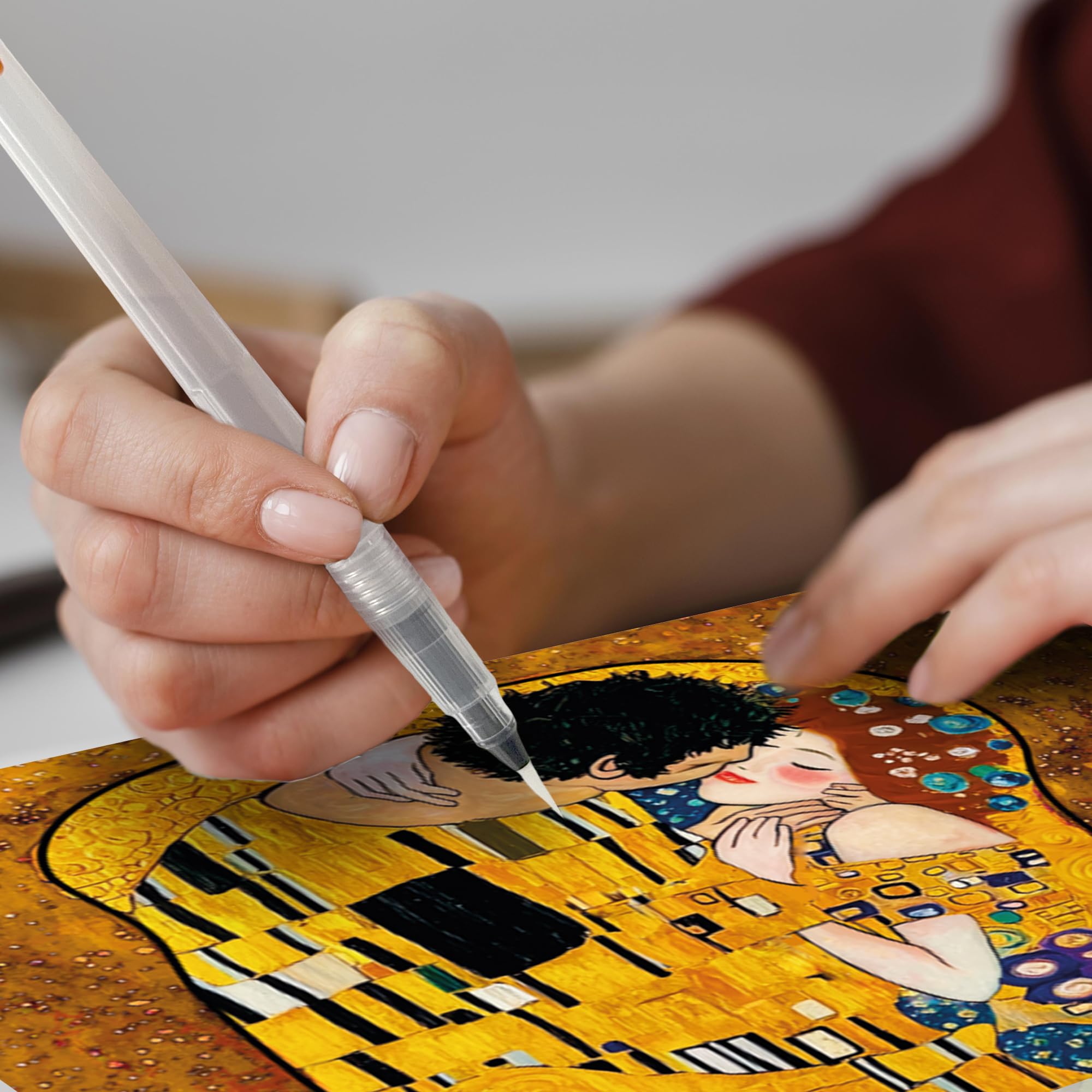 QUOKKA Confezione da 10 Carte per Acquerello Attività di Pittura per Anziani - Galleria dei grandi - Prodotti Disegno l'Alzheimer - Attività Persone con Demenza - Artigianato Anziani