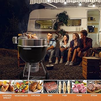 Amazon.com : only fire Upgrade Stainless Steel Rotisserie