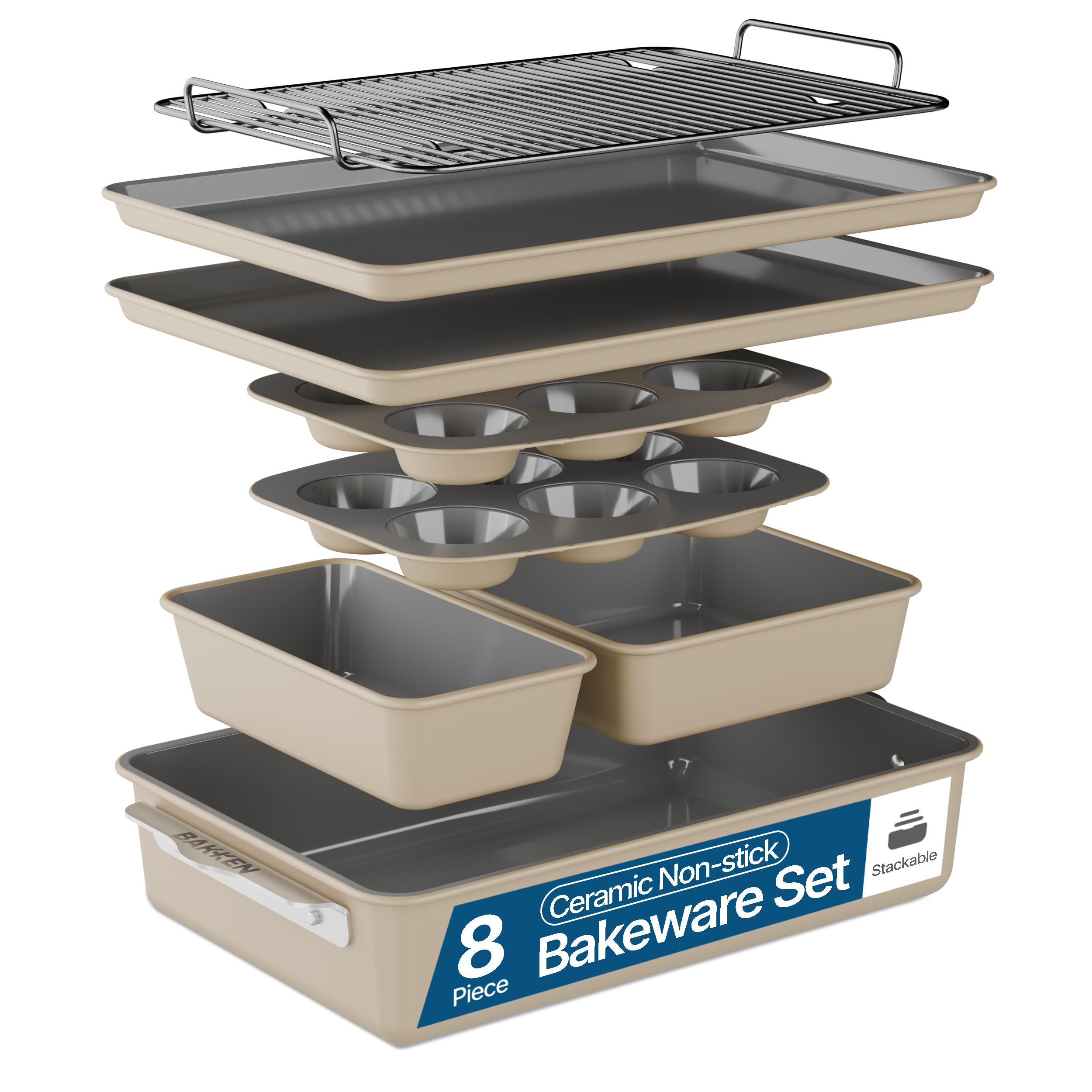 Bakken 8-Piece Bakeware Set