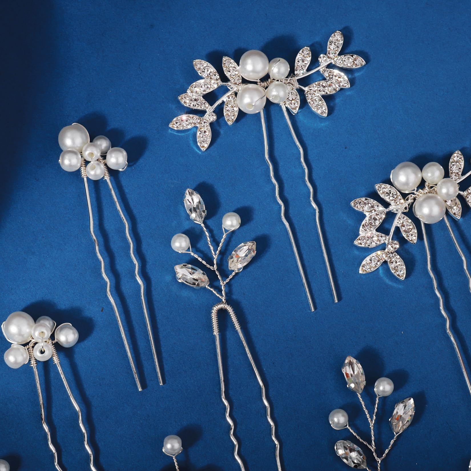 13 forcine per capelli da sposa con strass, accessorio per capelli da sposa per damigelle d'onore
