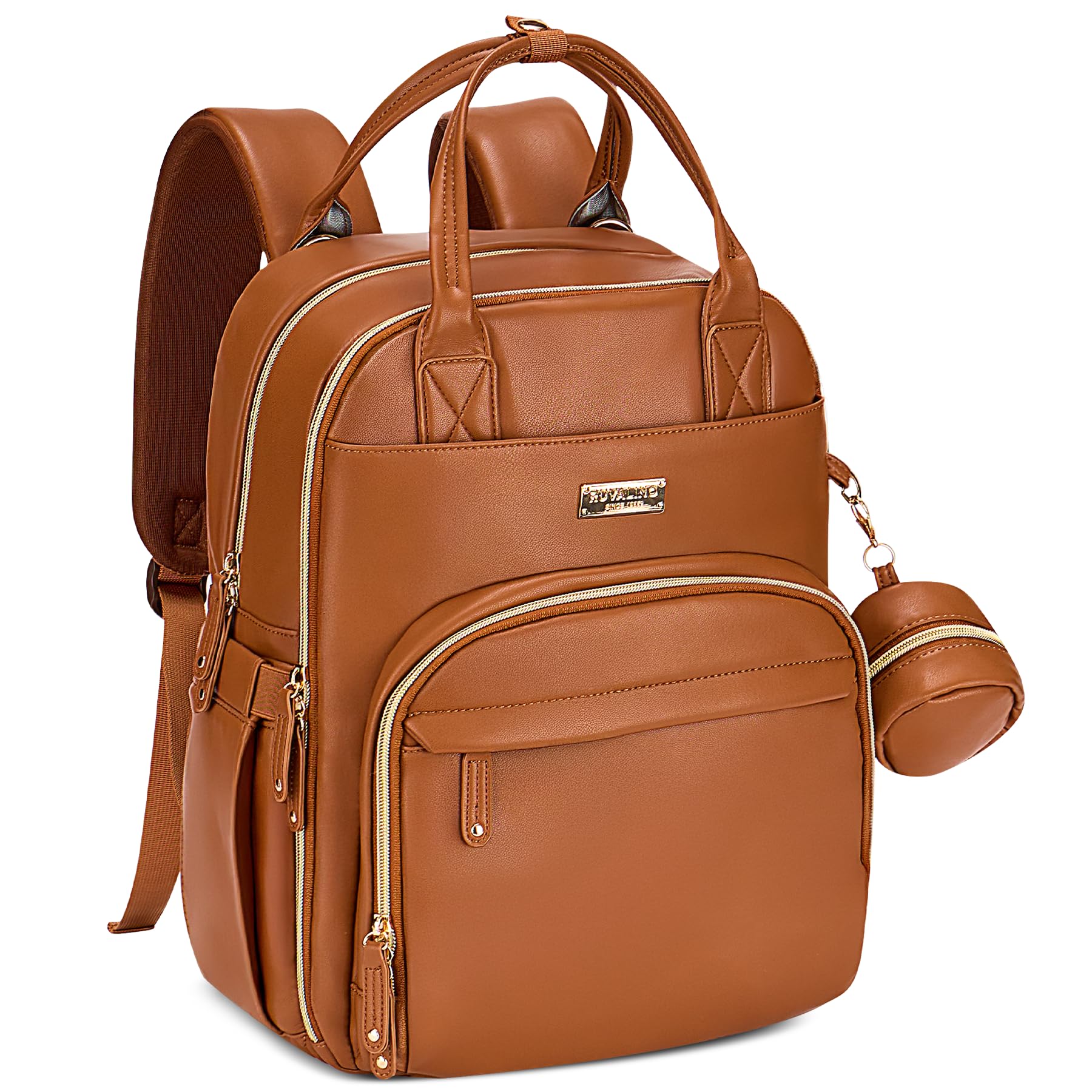 RUVALINO Diaper Bag Backpack, Multifunction Travel Pack Maternity Baby Changing Bags, Large Capacity, Waterproof