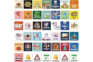 Festive Calendar Magnets - A Pop of Color for Your Magnetic Calendar