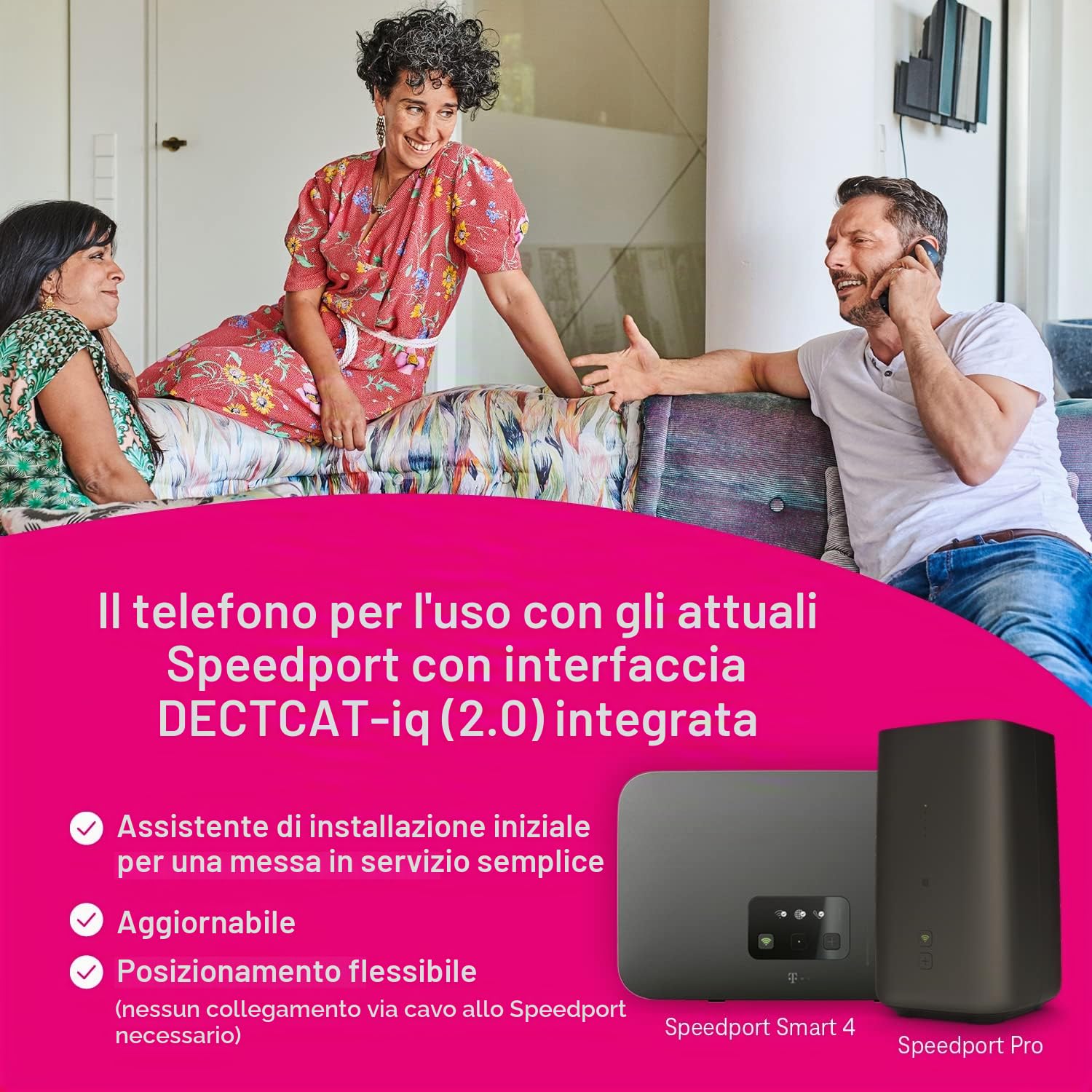 Telekom Speedphone 12 Nero, 19,99 x 7,01 x 11 cm; 390 grammi